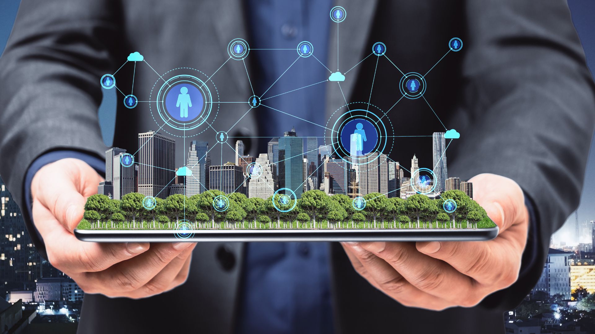 Hjältebild för smart stad-sektion