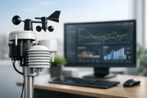 Väderstation med API för professionell drift