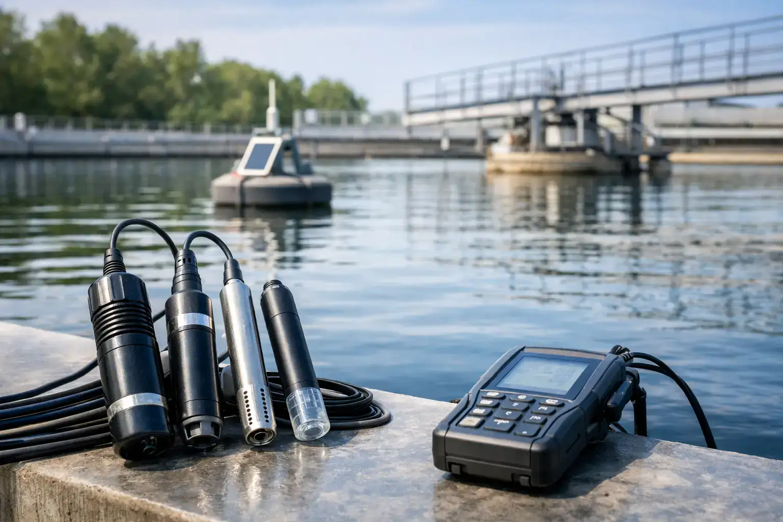 Vilka sensorer krävs för vattenkvalitet i drift?