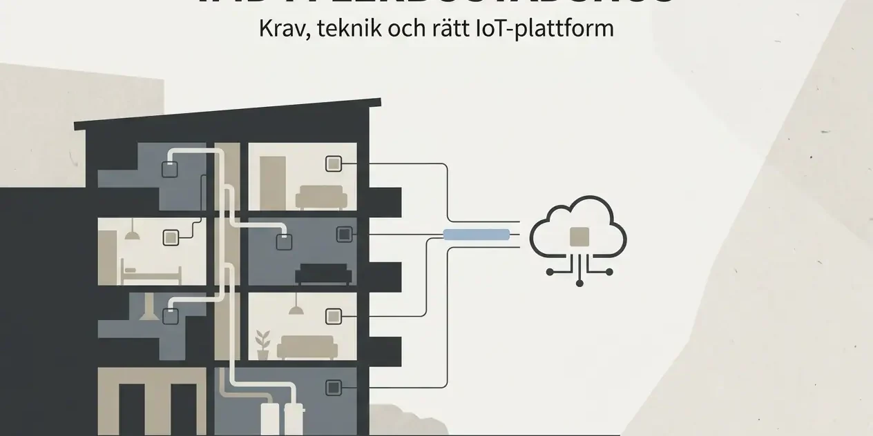 IMD i flerbostadshus: Krav, teknik och rätt IoT-plattform – iot-sensorer Guide Professional header image for educational tutorial: IMD i flerbostadshus: Krav, teknik och rätt IoT-plattform