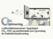 Professional header image for industry analysis: Luftkvalitetssensorer i bygninger: CO₂, VOC og partikelda...