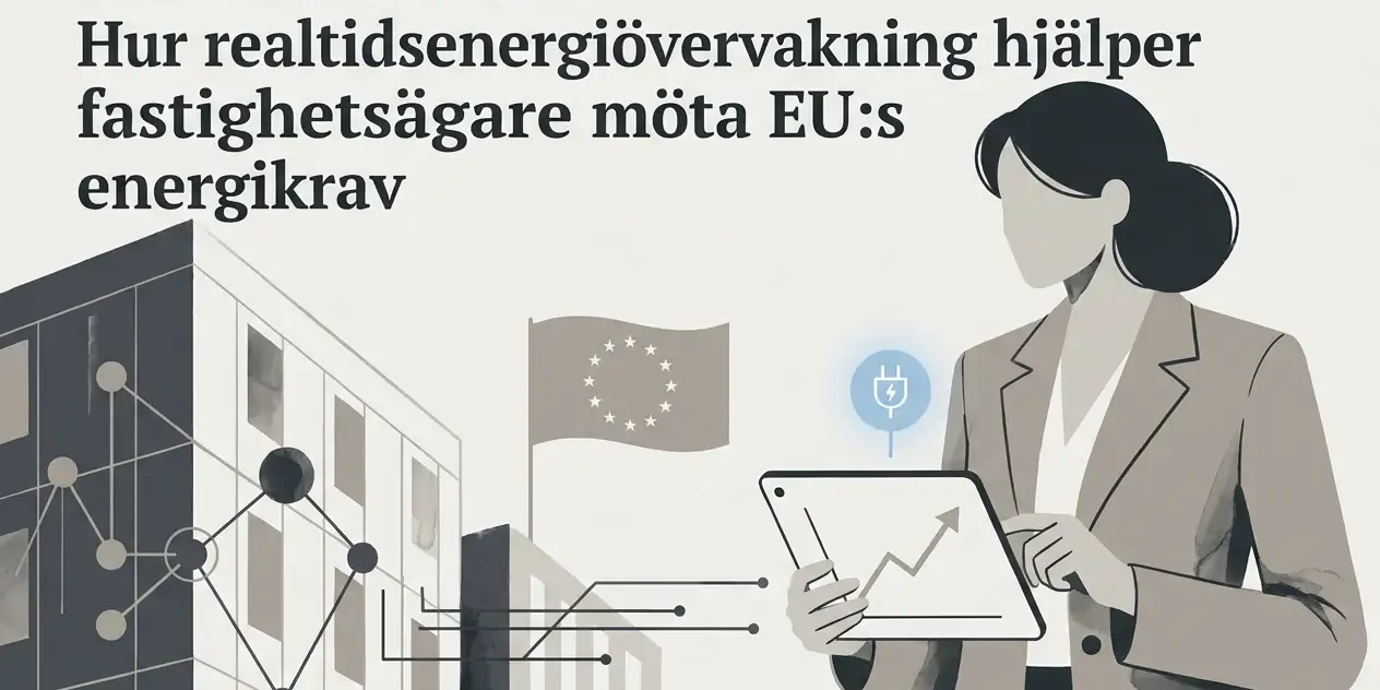 Professional header image for industry analysis: EPBD 2030 och IoT: Hur realtidsenergiövervakning hjälper ...