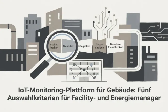 IoT-Monitoring-Plattform für Gebäude: Fünf Auswahlkriterien für Facility- und – iot-plattform Guide Professional header image for list-based article: IoT-Monitoring-Plattform für Gebäude: Fünf Auswahlkriteri...