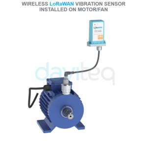 Daviteq LoRaWAN piezoelektrisk vibrationssensor